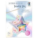 Ursus 18790001F - Laternen Bastelset, Twinkle Star, Silber, ca. 19,3 x 18,3...