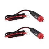 ECSiNG 2 Stück 10 A Stecker Auto Zigarettenanzünder Stecker Kabel Stecker...