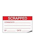 Scrapped 7824112AMZ Etiketten aus Vinyl/Nylonstoff, 70 mm x 38 mm, Preis...