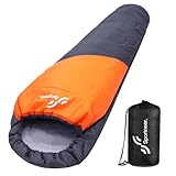 Sportneer Schlafsack Sommer Mumienschlafsack 950g - Kleines Packmaß Leicht...