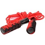 ABOOFAN Gewichtetes Fitness Springseil mit Anti rutsch Griffen und...