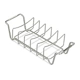 Relaxdays Rippchenhalter 2in1, Bratenkorb zum Grillen, BBQ, Rib Holder,...