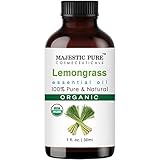 Majestic Lemongrass USDA Organic Essential Oil | 100% Organic | Premium...