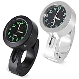 GOMETY 2 Stück Uhr Motorrad, Durchmesser 22-25mm Wasserdicht Leuchtend...