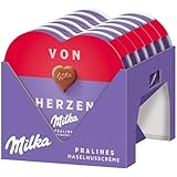 Milka I love Milka Pralinen – Herzförmige Alpenmilch-Schokolade mit...