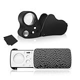 Juwelier Lupe mit Licht, 2 Stücke 30X 60X 90X LED...