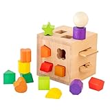 Gogogmee Geometrisches Intelligenzbox mit Bunten Formen Lernspielzeug für...