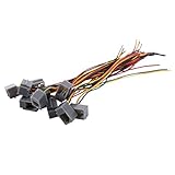 ISTOVO 10 STK. 616E 4P4C RJ9 Weiblicher Telefon Stecker Adapter mit 4...