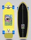 Urgh Surfskate Complete with SGI Surf Skate Trucks Monster Yellow 31 Fat...