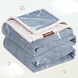 Hzuaneri wasserdichte Hundedecke, Sherpa Fleece Haustier Decke für...