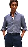 Tommy Hilfiger Herren Hemd Flex Poplin Micro Regular Fit, Blau (Preppy...