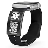 Theluckytag Medizinisches Armband für Damen und Herren mit QR-Code,...