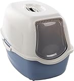 Flamingo Lexie Katzentoilette L - Blau, Mit Hohem Rand, 39 x 56 x 39,5 cm,...