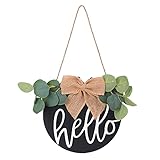 Hallo Zeichen rustikaler Holz im Freien im Freien tägliche Feiertags -Home...