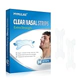 MYMULIKE Nasenpflaster Transparent, 60 Stück Nasenstrips Extra Strength,...