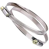 Edelstahl Schlauchschellenset Ø 150 mm mit Schneckenantrieb für...