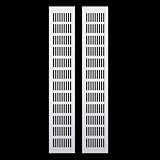 2 Stück Lüftungsgitter, 80 mm x 500 mm Aluminiumlegierung Lüftungsgrill...