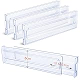 Friedwohl Kunststoff Schubladentrenner Verstellbar 4er-Set (27,6-52,7cm),...