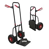 PROREGAL Profi-Sackkarre TAURUS 150 klappbar & ausziehbar 110x50x57cm...