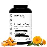 Lutein 40 mg 120 vegane Kapseln für 4 Monate. Natürlicher...