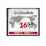 Cloudisk Compact Flash Card 16GB CF 2.0 Kartenleistung für DSLR Kamera,...