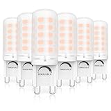 G9 LED Warmweiß Dimmbar 6er, 2700K AC220-240V 3W Ersatz 40W G9...