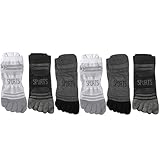 Kevaler Herren Zehensocken Laufsocken Fünf Finger Socken Sneakersockenmit...
