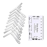 Guitar Radius Gauge & String Height Lineal Guitar Gauge Gitarre Reparaturen...