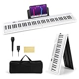 COSTWAY Keyboard Piano 88 Tasten, Klappbares Digitalpiano mit 1000 Rhythmen...