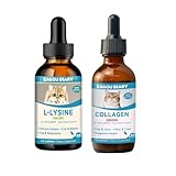Flüssiges Kollagen für Katzen + Lysin Katze - L-Lysin Tropfen für Katzen