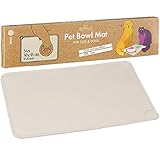 Napfunterlage für Katzen und Hunde in beige – lebensmittelechtes Silikon...