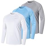 ZENGVEE 3er Pack UV Shirt Herren Rashguard UPF 50+ UV Schutz Shirt...