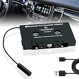 Kassetten Adapter für Autoradio, Auto empfänger Bluetooth 5.0 Audio...