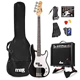 MAX GigKit Bassgitarre Set, E Bass Gitarre, Bass Guitar mit...