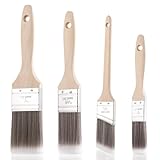 Zocipro 4 Stück Lasurpinsel Holz Außen, 3 Flachpinsel 25mm /38mm / 50mm &...