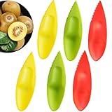 6 Stück Kiwi Löffel Spoon,Kiwi Schäler Plastic Kiwilöffel,Obst Helfer...