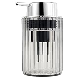 Seifenspender 8x7x12,7cm Transparent Nachfüllbar Soap Dispenser mit...