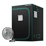 MARS HYDRO Growzelt 120x120x200cm mit M6 Grow Ventilator Oszillierend 10...