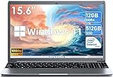 SGIN 15,6 Zoll Laptop Windows 11 Home, 8GB RAM 256GB SSD ROM Laptop (TF...