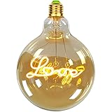 TIANFAN Vintage LED-Lampen Big Globe G125 4W 220 / 240V Alphabete Spezielle...