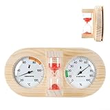 Holz-Sauna-Thermohygrometer mit Temperatur- und Luftfeuchtigkeitsmesser,...