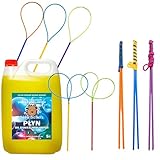 Bubble Brothers Riesenseifenblasen Set – 8 Seifenblasenstäbe +...