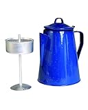 Mil-Tec Unisex – Erwachsene Emaille M.Percolator Kaffeekanne, Blau,...