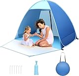 Pop up Strandmuschel, 2-3 Personen Familie Zelt UV Schutz UPF 50+...