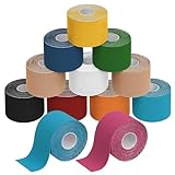 ALPIDEX Kinesiologie Tape 1/3/ 6/12 Rollen Viele Farben 5 m x 5 cm...