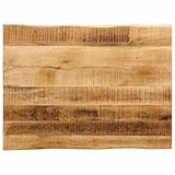 Brokky Tischplatte mit Baumkante 70x60x3,8 cm Massivholzplatte Tischplatte...