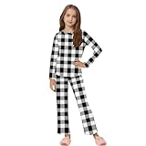 Flodxo Mädchenkleidungssets für Kinder, kariert, 2-teilig,...