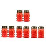 SHINEOFI 8 Stck Religiöse LED Kerze Flammenlos Warmes Licht Grabkerze für...