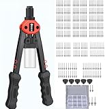 JiGiU Nietzange Set Blindnietzange Austauschbaren Mundstücke 3.2mm 4.0mm...