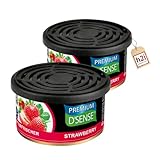 h2i Premium Duftdose | strawberry | 2 Stück | Auto Lufterfrischer und...
